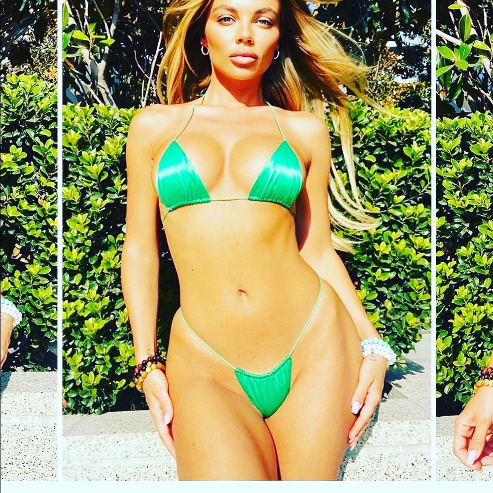 Green bathing suit